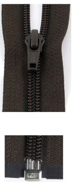 YKK Nylon Spiraal Deelbr. 10mm Rits 40cm Bruin(570)