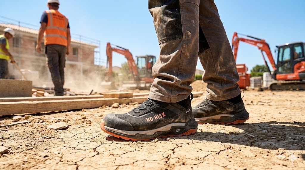De nieuwe serie Norisk Athletic safety werkschoenen, blijvend koel door Clima Cork systeem